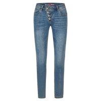 Malibu cropped stretch denim bright denim S