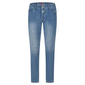 Malibu TS cropped stretch denim mediterranean blue XS