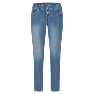 Malibu TS cropped stretch denim mediterranean blue XL