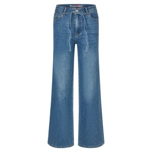 Wide Leg-L stretch denim mid stone XS