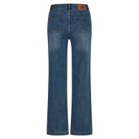 Straight Pants stretch denim mid stone M