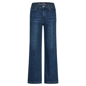 Wide Leg Buckle stretch denim marine denim XL