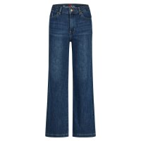 Wide Leg Buckle stretch denim marine denim XL