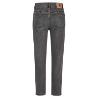 Tapered stretch denim black denim XS