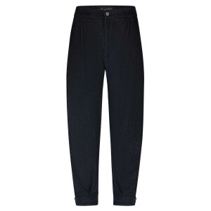 Flow pants velvet denim blue black XS