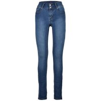 Tummyless stretch denim mid stone XXS