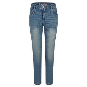 Florida-B cropped stretch denim