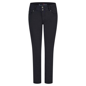 Tummyless cropped stretch twill
