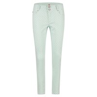 Tummyless cropped stretch twill modern mint XS