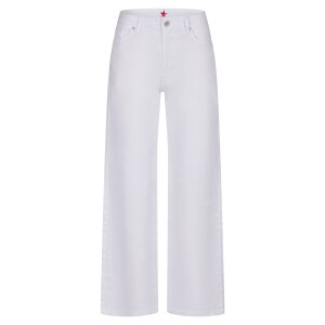 Wide Leg stretch twill white L