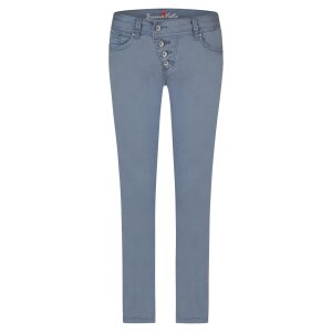 Malibu cropped stretch twill steel blue M