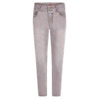 Tummyless cropped stretch denim grey denim XXS