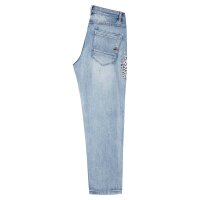 Anna C straight 7/8 stretch denim random leo M