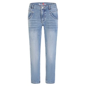 Anna C straight 7/8 stretch denim mid stone XXS