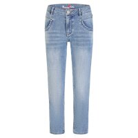 Anna C straight 7/8 stretch denim mid stone XXS