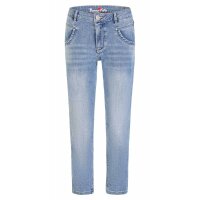 Anna C straight 7/8 stretch denim mid stone XXS