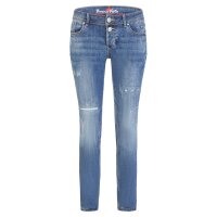 Malibu TS cropped stretch denim mid destroy XS