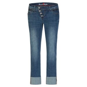 Malibu straight 7/8 R stretch denim tape denim XXS