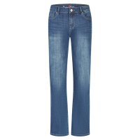 Stella-Zip straight stretch denim