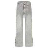 Wide Leg Worker stretch denim faded grey XS