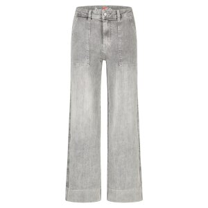 Wide Leg Worker stretch denim faded grey S