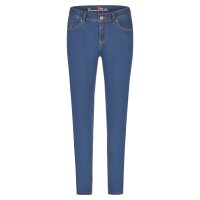 Malibu-Zip high cropped cozy denim raw blue XXS