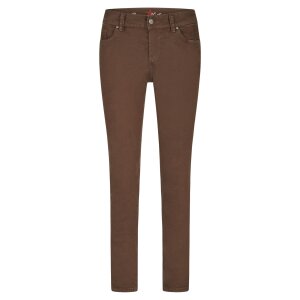 Malibu-Zip high cropped stretch twill choco XL