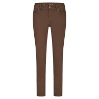 Malibu-Zip high cropped stretch twill choco XL