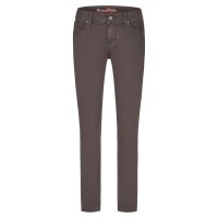 Malibu-Zip high cropped stretch twill choco XL