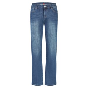 Stella-Zip straight stretch denim denim wash XS