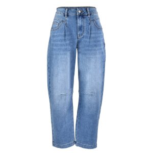 Barrel-F stretch denim mid stone M