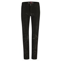 Malibu-Zip high cropped coated twill