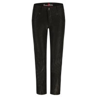 Anna c straight 7/8 coated twill zebra glow XXS