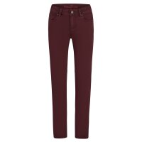 Malibu-Zip high cropped stretch twill dark berry S