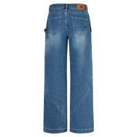 Wide Leg Pocket stretch denim