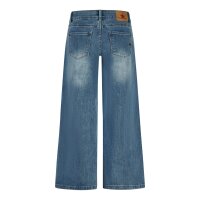 Italy Palazzo stretch denim used stone S