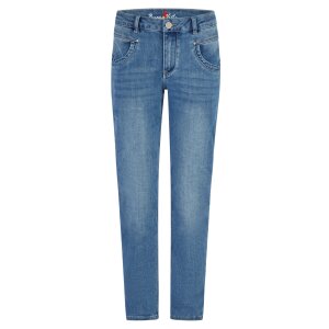 Anna C straight cropped stretch denim ocean blue S
