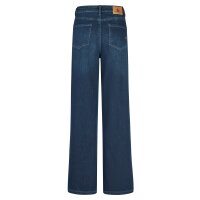 Wide Leg Pleat stretch denim