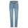 Malibu-Zip high cropped stretch denim bright denim M