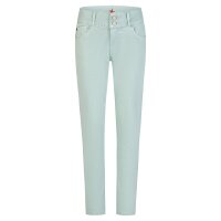 Tummyless cropped stretch twill meerschaum S