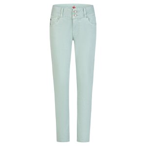 Tummyless cropped stretch twill meerschaum L