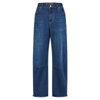 Relaxed Barrel stretch denim dark stone S
