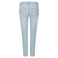 Malibu cropped stretch denim blue stripe XL