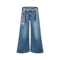 Italy Palazzo stretch denim medium blue L