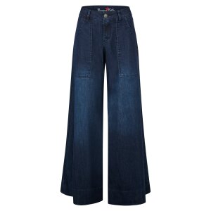 Palazzo Worker air denim deep ocean M