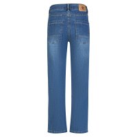 Anna C straight 7/8 stretch denim mid blue XS