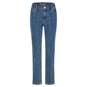 Stella-Zip straight stretch denim atlantic blue S