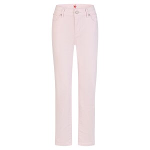 Stella-Zip straight stretch twill rosa M