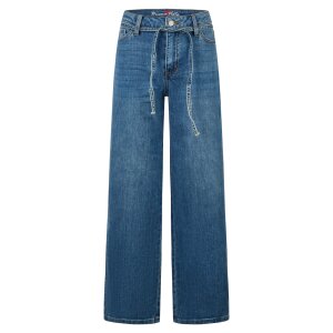 Wide Leg-L stretch denim mid stone L