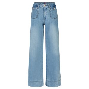 Wide Leg A stretch denim maritime denim S